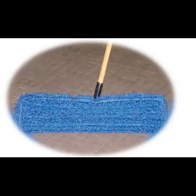 Dust Mop 48 IN Blue Microfiber Loop End Velcro 1/Each