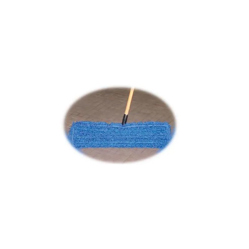 Dust Mop 48 IN Blue Microfiber Loop End Velcro 1/Each