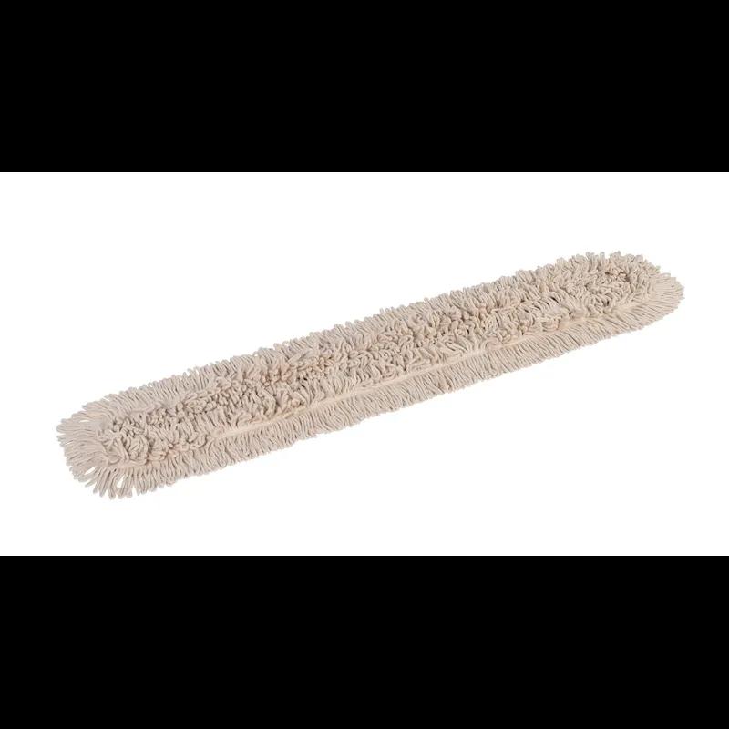 Bristles Dust Mop 48X5 IN White Synthetic Fiber 4PLY Loop End Disposable 1/Each