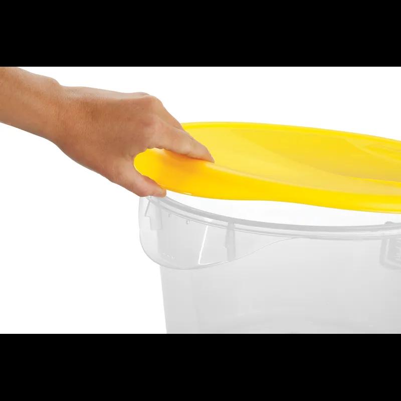 Lid Yellow HDPE Food Safe 1/Each