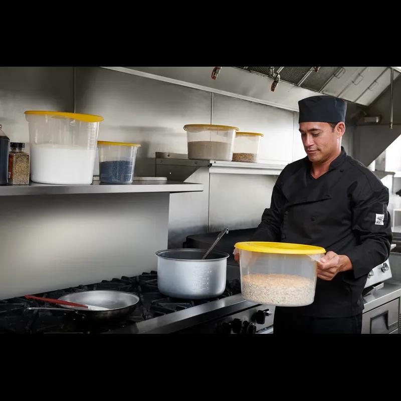 Lid Yellow HDPE Food Safe 1/Each