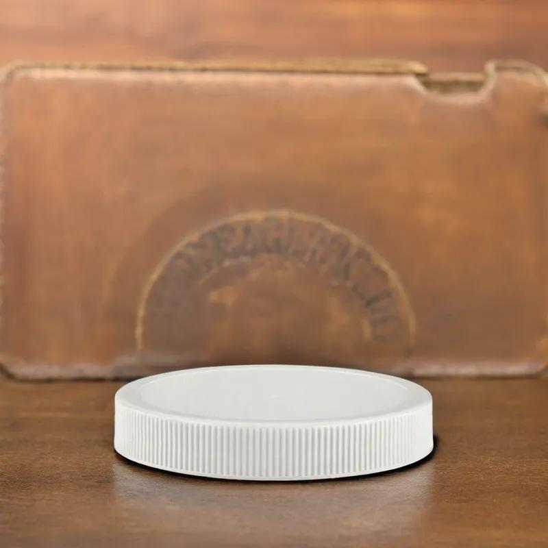 Cap Plastic White For 1 & 2OZ Boston PET Bottle Ribbed Foam Lined 7500/Case