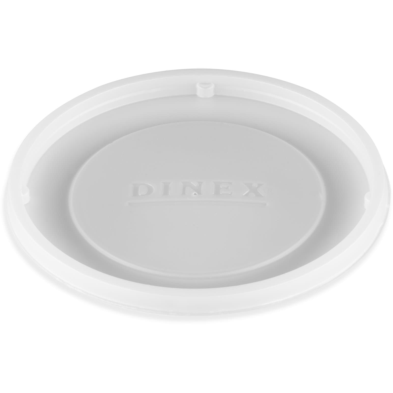 Dinex® Lid Flat PS Translucent For 9 OZ Bowl 1/Case