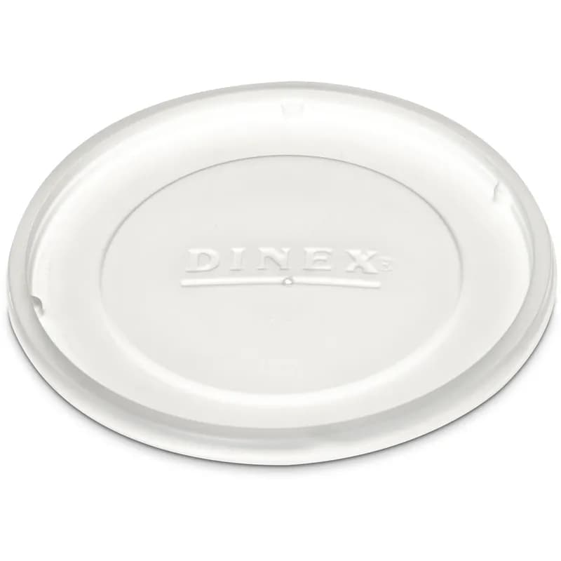 Dinex® Lid Flat PS Translucent For 9 OZ Bowl 1/Case