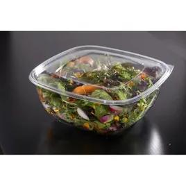 Lid Flat 7.62X7.62X0.38 IN 1 Compartment PET Clear Square For 24-32-48 OZ Bowl Unhinged 300/Case