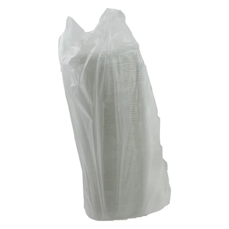 Lid Flat 7.62X7.62X0.38 IN 1 Compartment PET Clear Square For 24-32-48 OZ Bowl Unhinged 300/Case