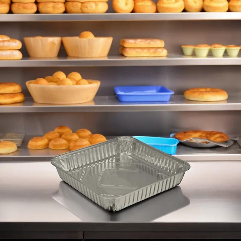 Bakery Pan 8X8X1.25 IN Aluminum Silver Square 500/Case