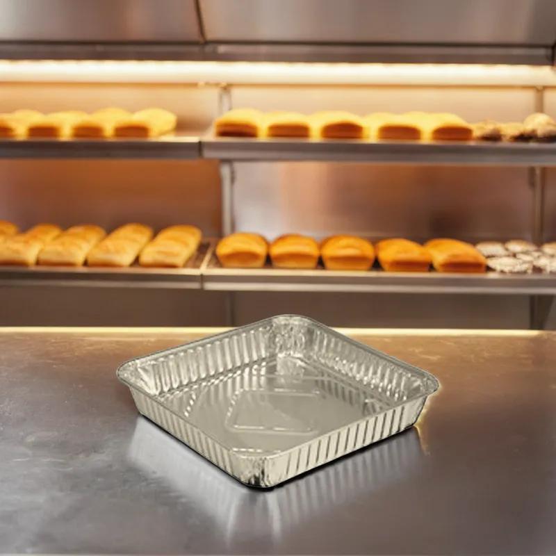 Bakery Pan 8X8X1.25 IN Aluminum Silver Square 500/Case