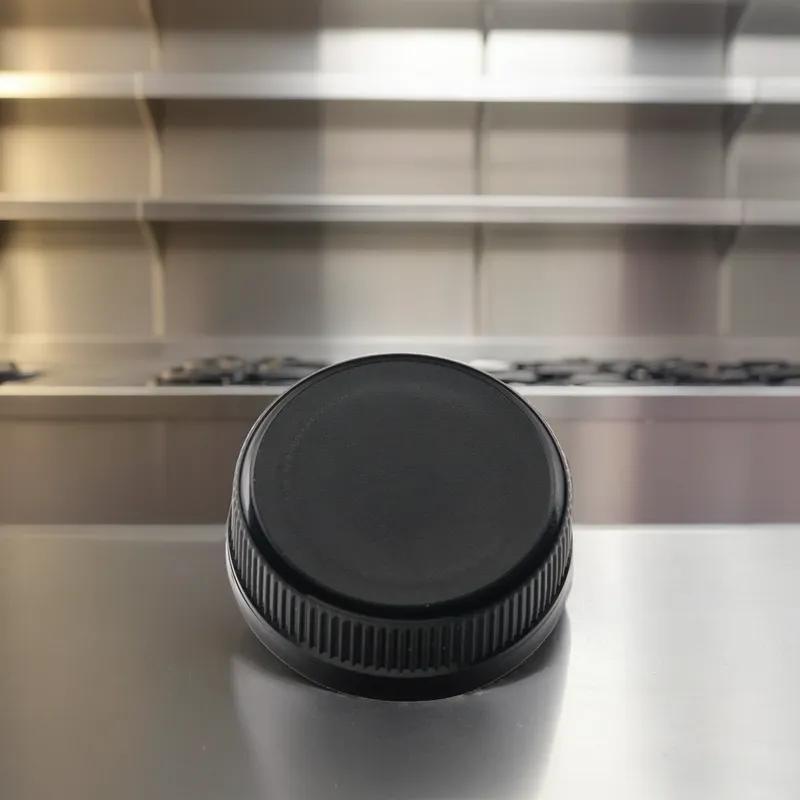 Cap Plastic Black For HDPE & PET Bottles Screw Top 2500/Case