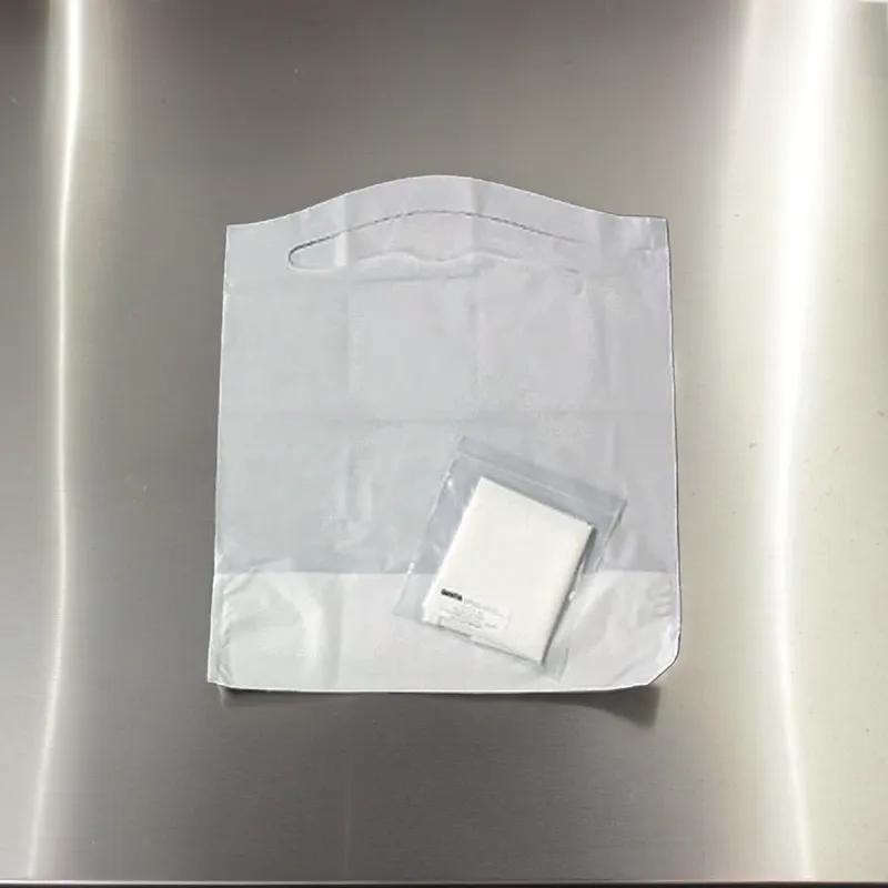 Bib 18X32 IN White Tissue Paper Plastic With Ties 300/Case