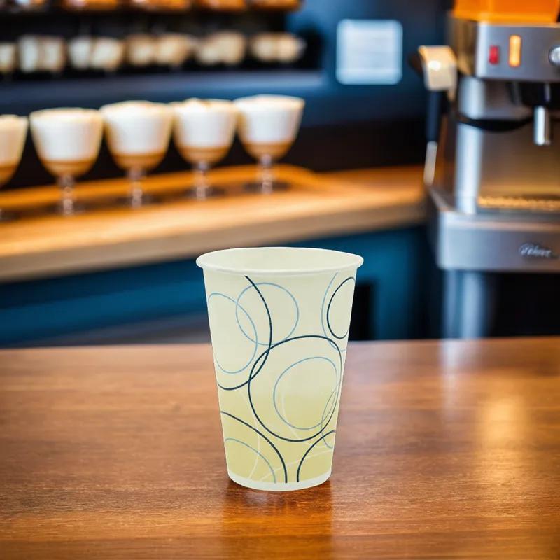 Cold Cup 7 OZ Single Wall Poly-Coated Paper Multicolor Champagne 2500/Case