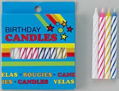 Birthday Candle Blue Birthday 12/Pack