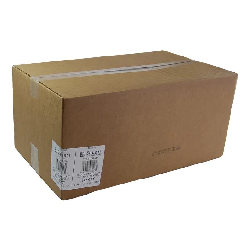 Lid Dome 8.8X6.5X0.5 IN PP Clear Rectangle For 28 OZ Container Unhinged 150/Case