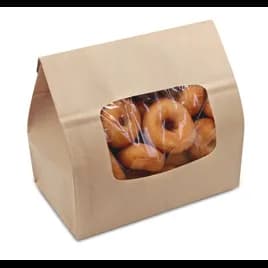 Bagcraft® EcoCraft® Bag 8.25X5.25X9.75 IN Natural With Tac Seal Closure Viewing Window 250/Case