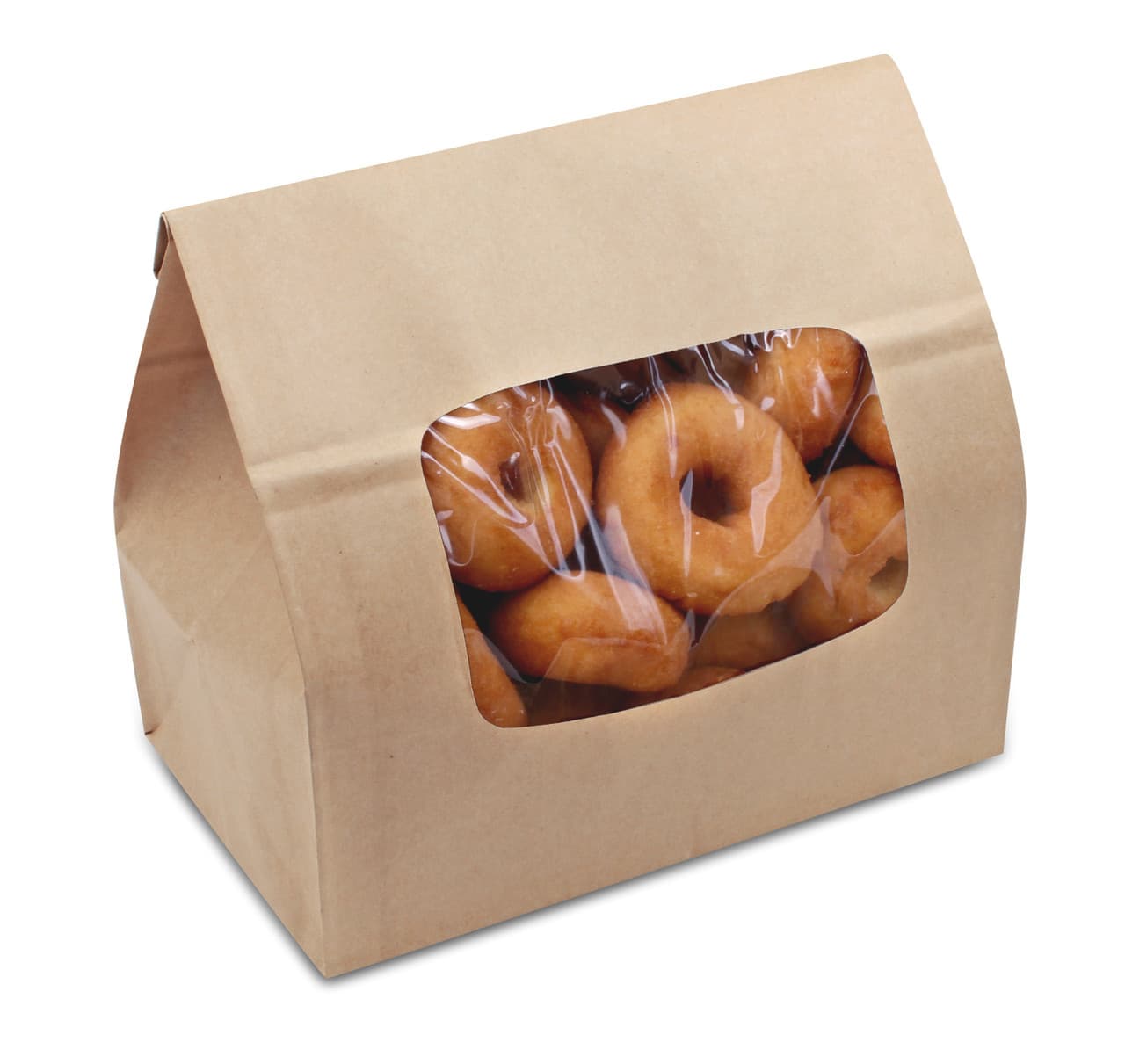 Bagcraft® EcoCraft® Bag 8.25X5.25X9.75 IN Natural With Tac Seal Closure Viewing Window 250/Case