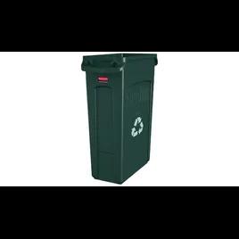 Slim Jim® Trash Can Green Resin Venting Channels Slim 1/Each
