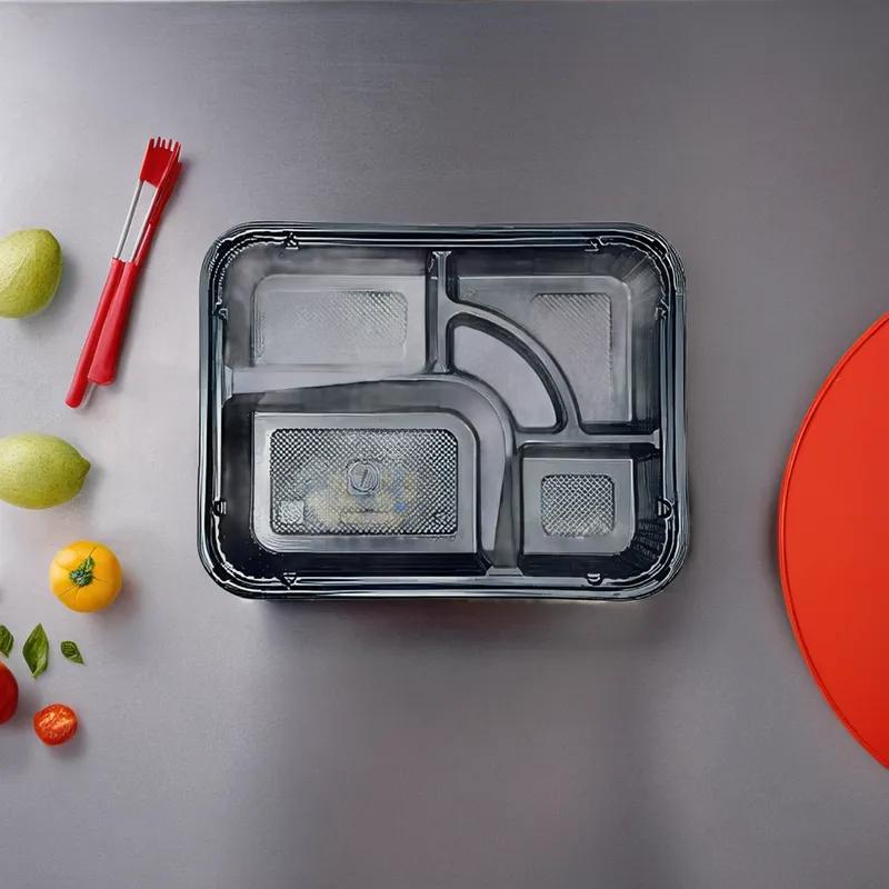 Bento Box Base & Lid Combo 5 Compartment 200/Case