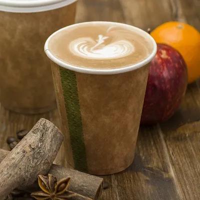 Hot Cup 8 OZ Single Wall Poly-Coated Paper Kraft 1000/Case