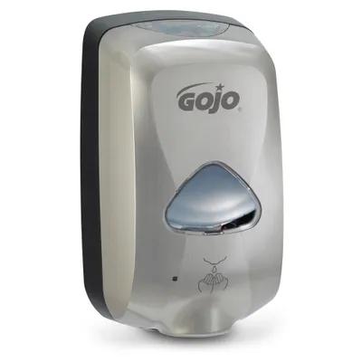 Gojo® Hand Sanitizer & Soap Dispenser 1200 mL Nickel Finish Wall Mount Viewing Window Touchless Lockable For TFX 1/Each