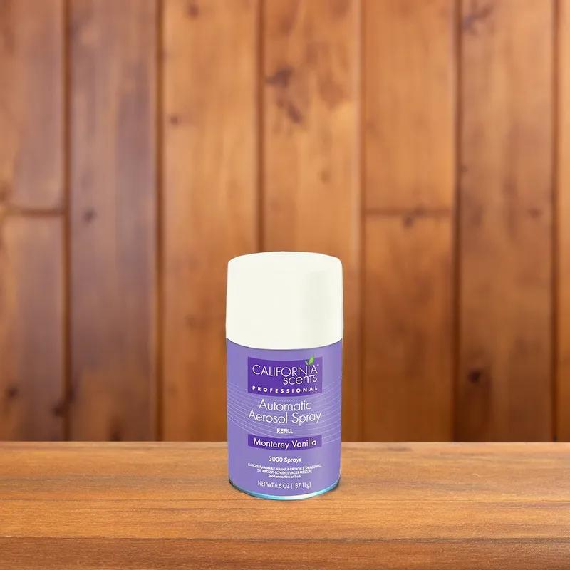Air Freshener Monterey Vanilla Aerosol 6.6 FLOZ For Metered Aerosol Dispenser Dispenser 12/Case
