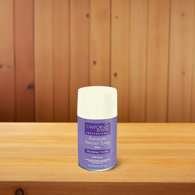 Air Freshener Monterey Vanilla Aerosol 6.6 FLOZ For Metered Aerosol Dispenser Dispenser 12/Case