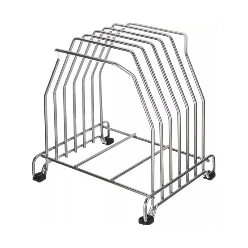 San Jamar Cut-N-Carry Rack Stainless Steel Brushed Nickel For Cutting Board 1/Each