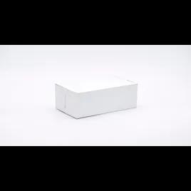 Easy Lock Cake Box 9X5X4 IN SUS Paperboard CRB White Rectangle Lock Corner 1-Piece 250/Bundle