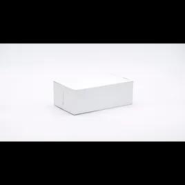 Easy Lock Cake Box 9X5X4 IN SUS Paperboard CRB White Rectangle Lock Corner 1-Piece 250/Bundle
