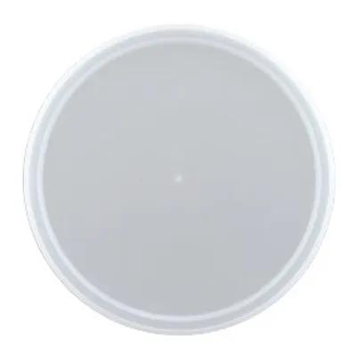 Classic Line Lid Flat 8.85X0.535 IN LLDPE Clear Round For 160 OZ Container 100/Case