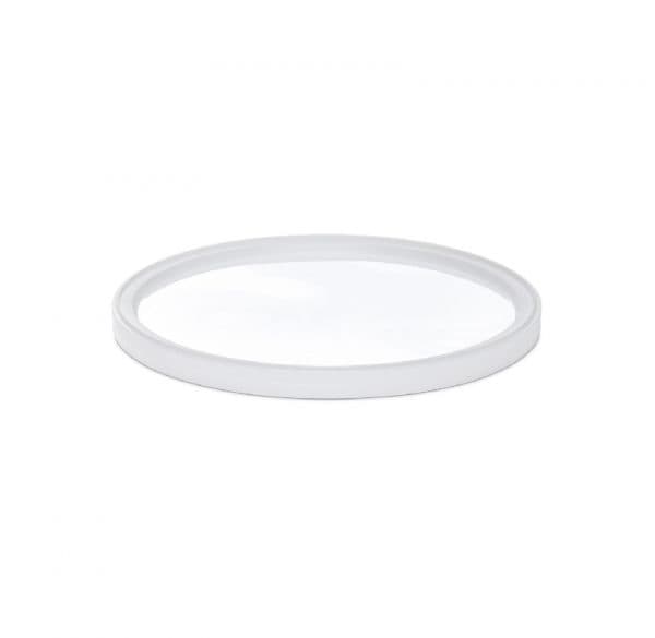 Classic Line Lid Flat 8.85X0.535 IN LLDPE Clear Round For 160 OZ Container 100/Case