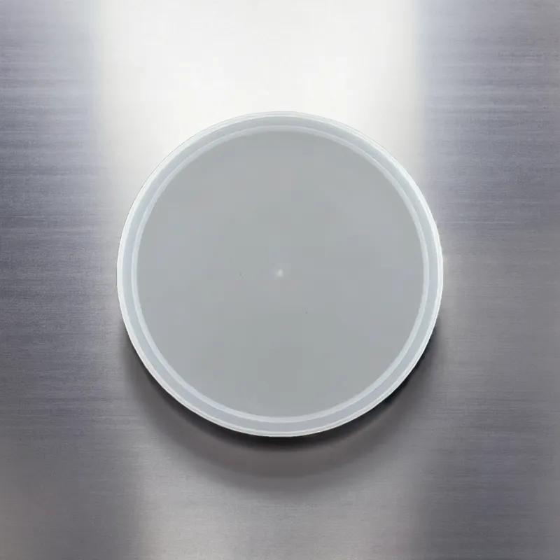 Classic Line Lid Flat 8.85X0.535 IN LLDPE Clear Round For 160 OZ Container 100/Case