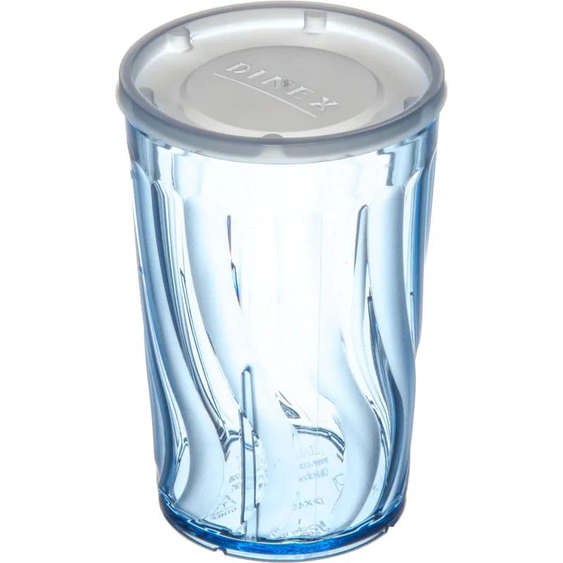 Dinex® Lid Flat PS Translucent For 6-8 OZ Cup No Hole 1000/Case