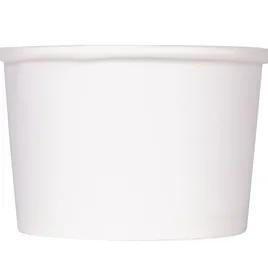 Karat® Food Container Base 4 OZ Double Wall Poly-Coated Paper White Round 1000/Case