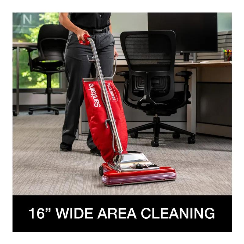 Sanitaire® TRADITION® Wide Track® Upright Vacuum Shake Out Bag 16.5X20.5X10.5 IN 18 QT 16IN 7 amp With 50FT Cord 1/Each