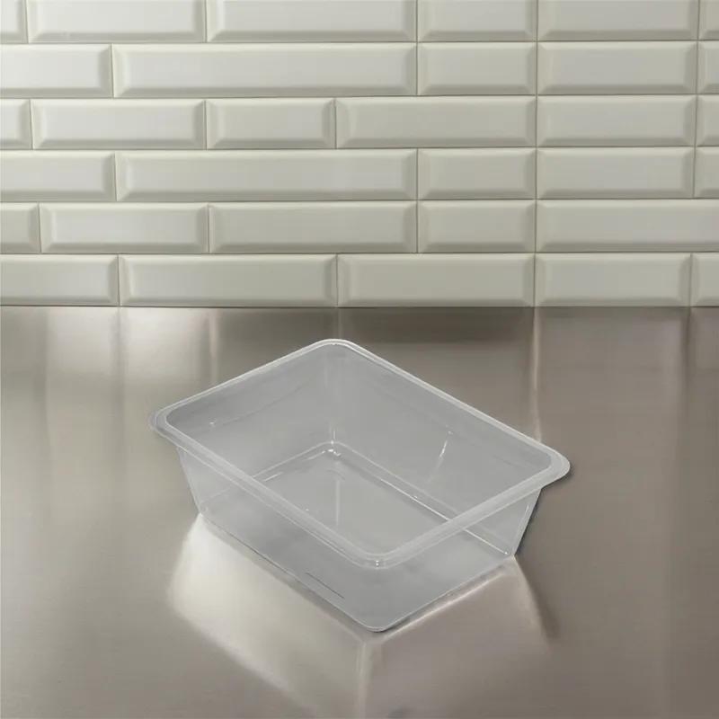 Fresh 'n Clear® Deli Container Base 64 OZ PET Clear Rectangle 360/Case