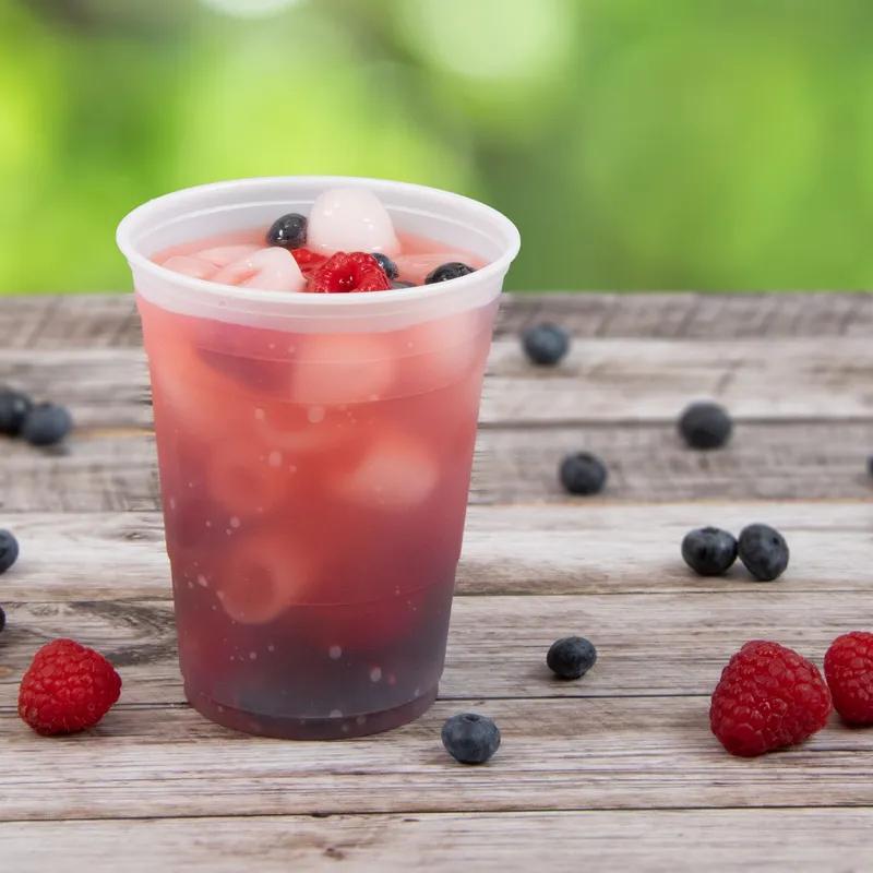 Solo® Cold Cup Party 16 OZ HIPS Translucent 50 Count/Pack 20 Packs/Case 1000 Count/Case