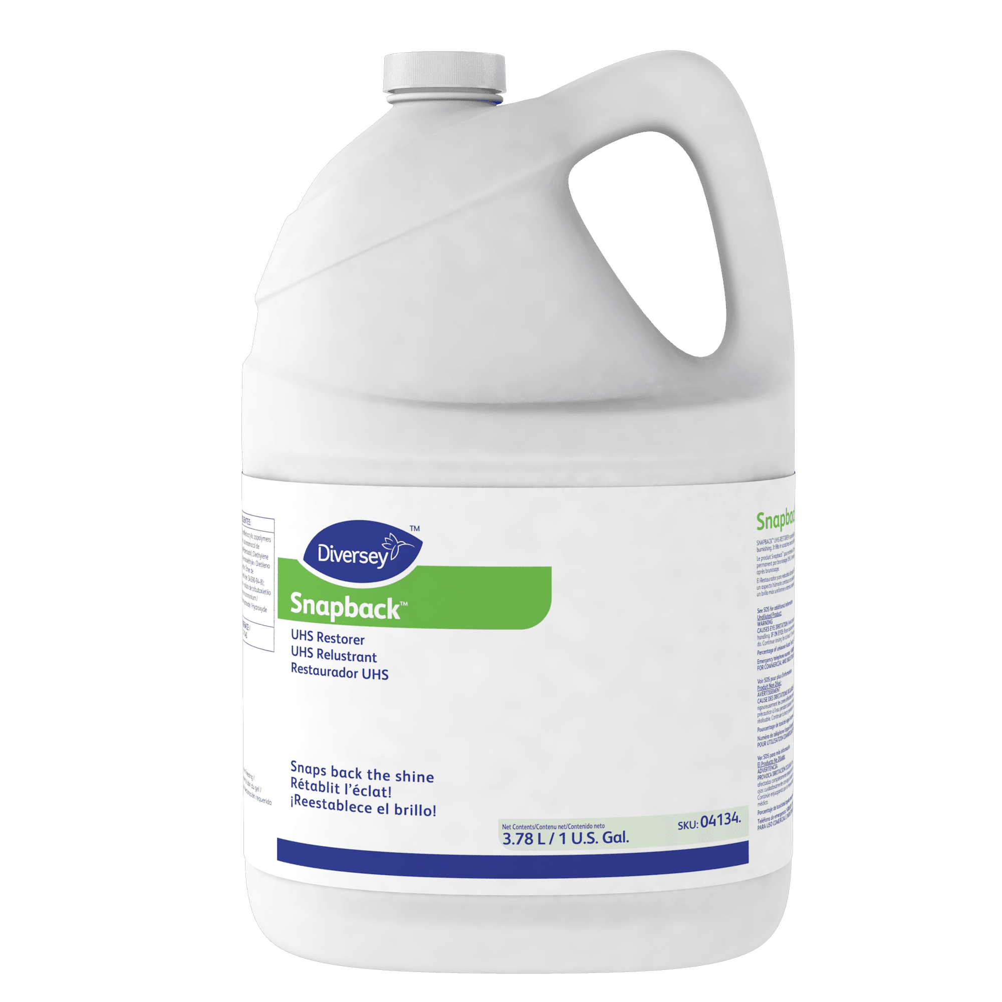 Snapback Lemon Floor Restorer 1 GAL Burnishing Liquid RTU 4/Case