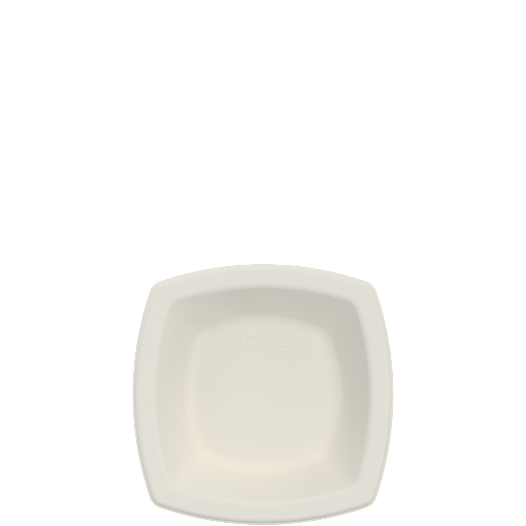Solo® Bare® by Solo® Eco-Forward® Bowl 12 OZ Sugarcane White Square 125 Count/Pack 8 Packs/Case 1000 Count/Case