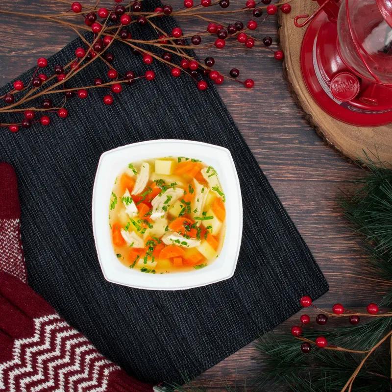 Solo® Bare® by Solo® Eco-Forward® Bowl 12 OZ Sugarcane White Square 125 Count/Pack 8 Packs/Case 1000 Count/Case