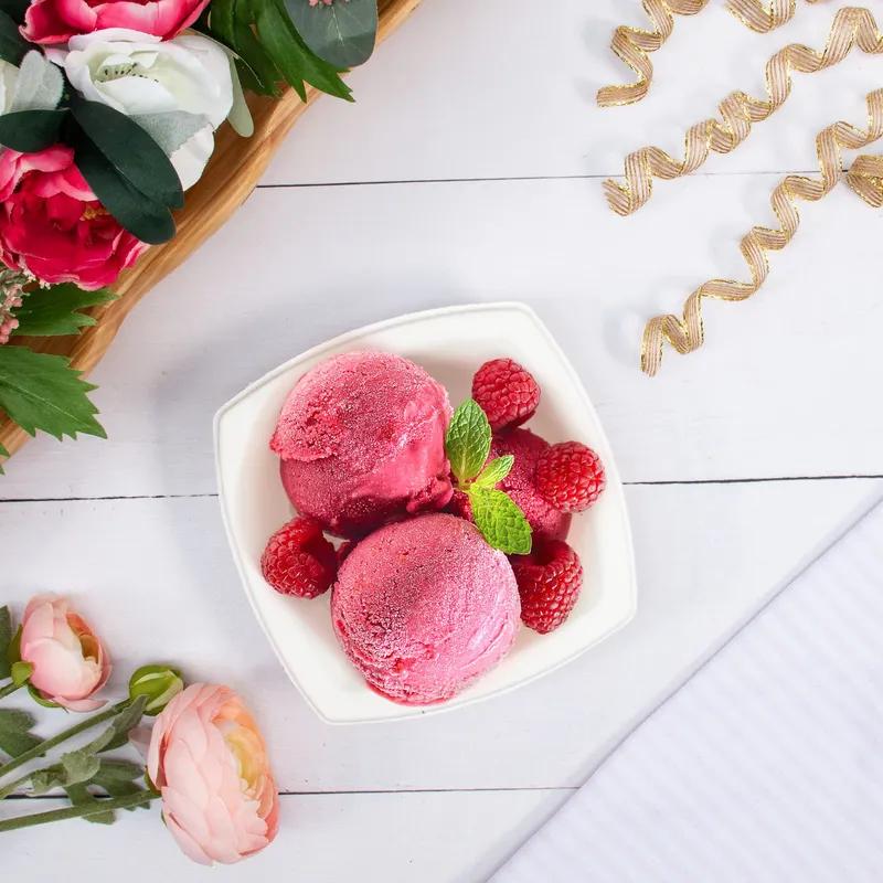 Solo® Bare® by Solo® Eco-Forward® Bowl 12 OZ Sugarcane White Square 125 Count/Pack 8 Packs/Case 1000 Count/Case