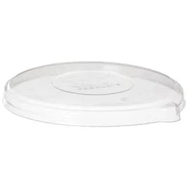 Lid Flat PLA White For 24-46 OZ Bowl 400/Case