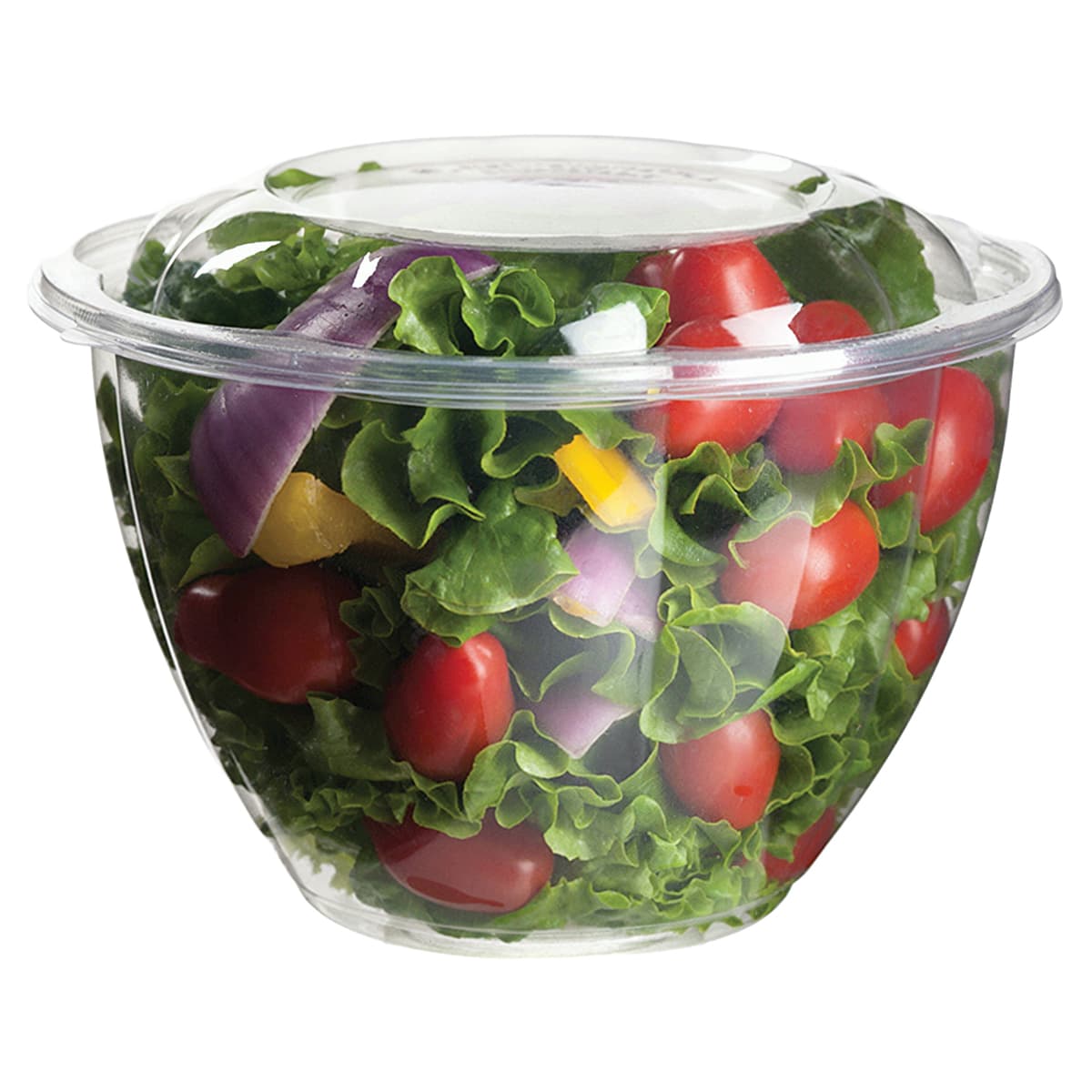 Salad Bowl & Lid Combo 48 OZ PLA 150/Case