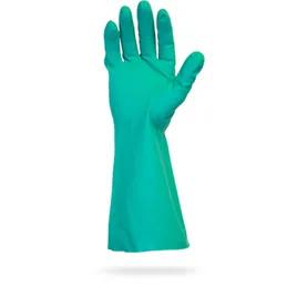 Safety Zone® Gloves Medium (MED) Green Nitrile Rubber Disposable Unlined 1/Dozen