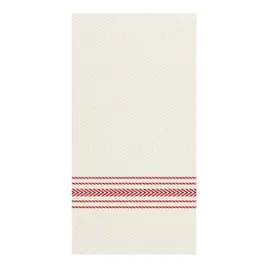 Dinner Napkins White Red Dishtowel Print Paper UltraPLY 800/Case