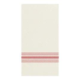 Dinner Napkins White Red Dishtowel Print Paper UltraPLY 800/Case