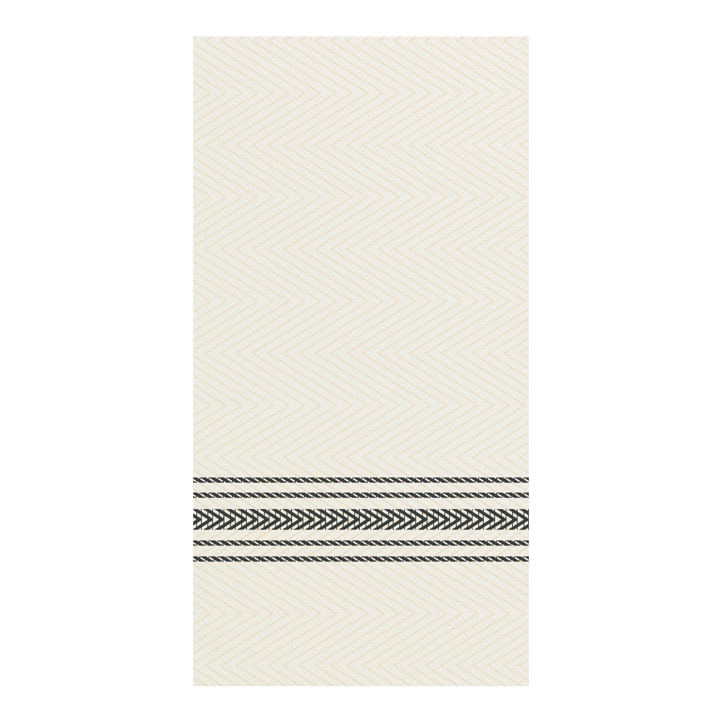 Dinner Napkins White Black Dishtowel Print Tissue Paper Ultra PLY 800/Case