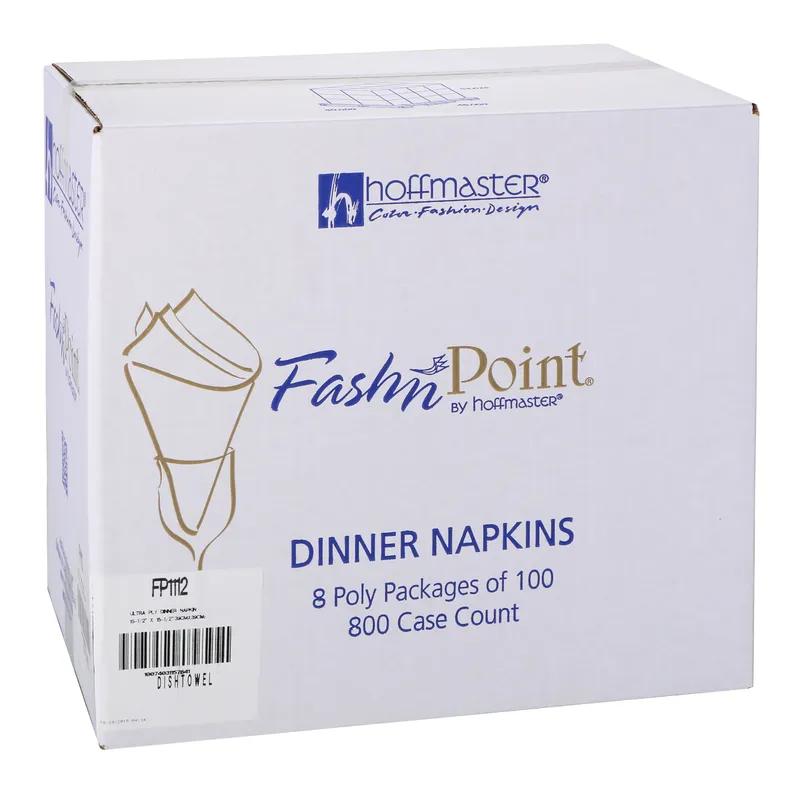 Dinner Napkins White Black Dishtowel Print Tissue Paper Ultra PLY 800/Case