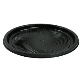 Serving Tray Base 18.13X1.38 IN PET Black Round 36/Case