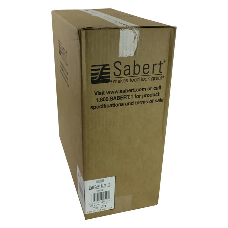 Serving Tray Base 18.13X1.38 IN PET Black Round 36/Case