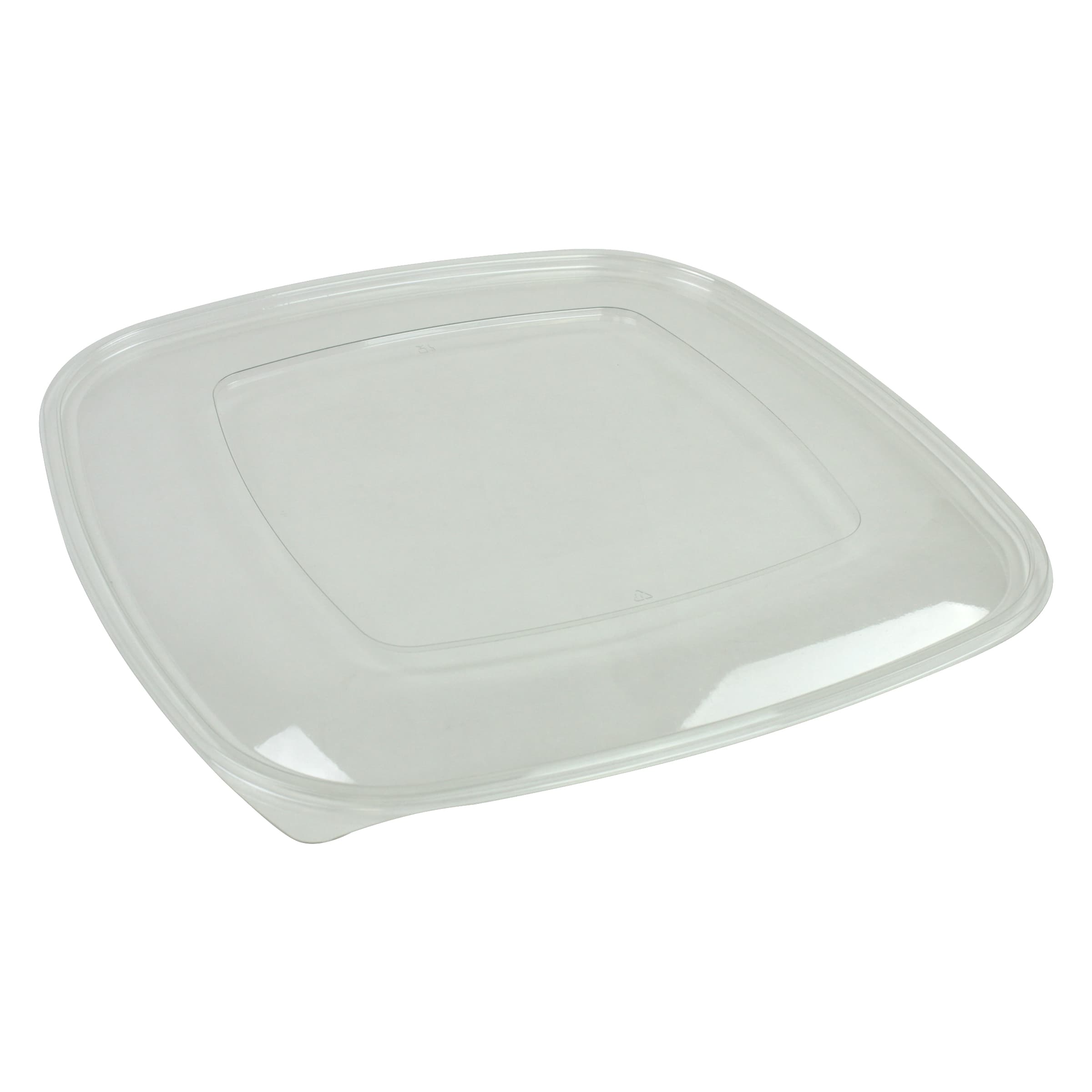 Lid Flat 14.4X14.4X0.4 IN PET Clear Square For 320 OZ Bowl 25/Case